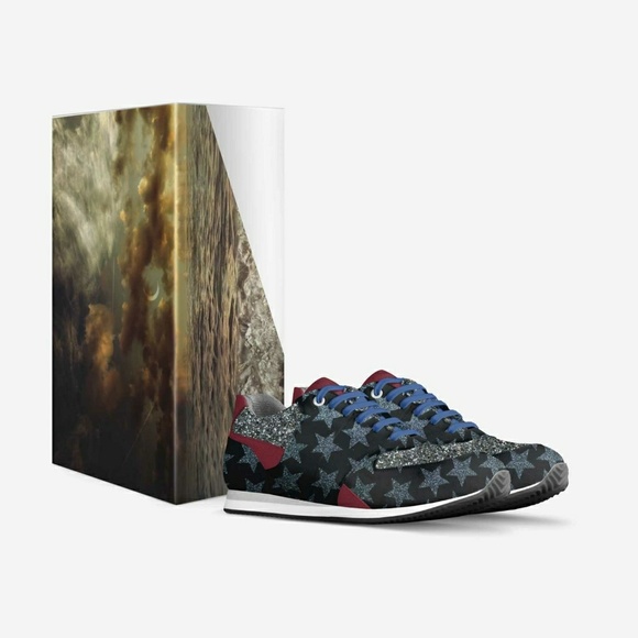 Patriotic running shoes